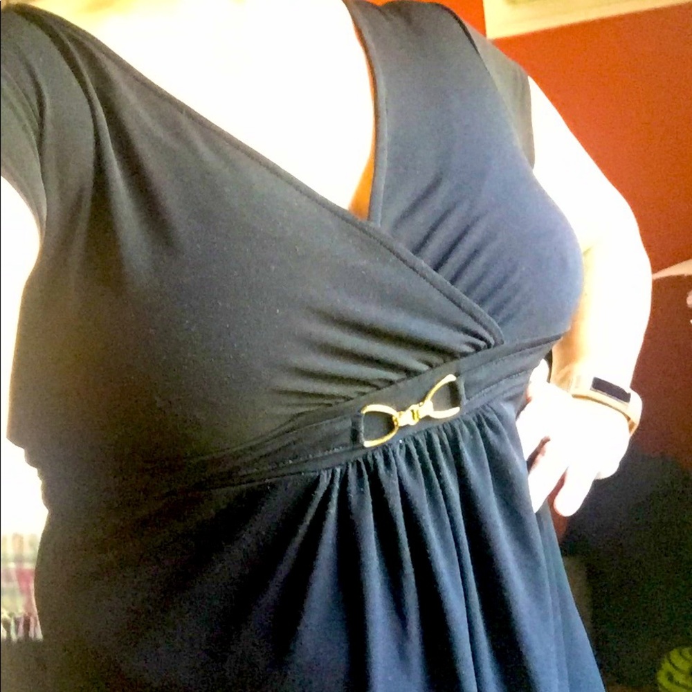 Black poly/spandex top